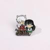Stylish Japanese anime, cute Inuyasha and Nipporo Govi metal brooch jewelry