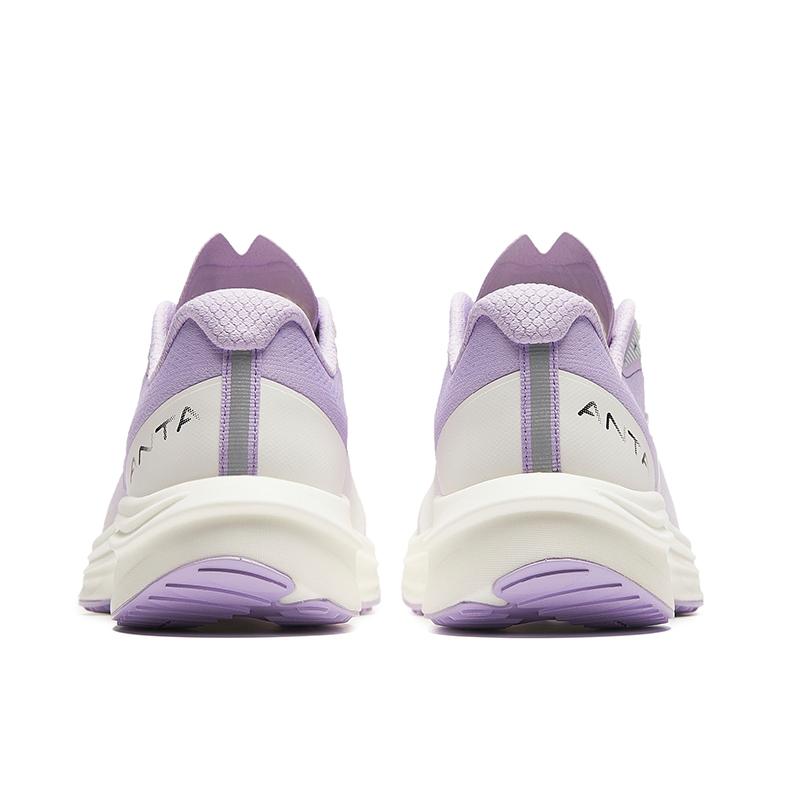 New Anta Road Run Cushioning Wear Resistant Rebound Low Top Running Shoes Women's Purple White 922425524-1