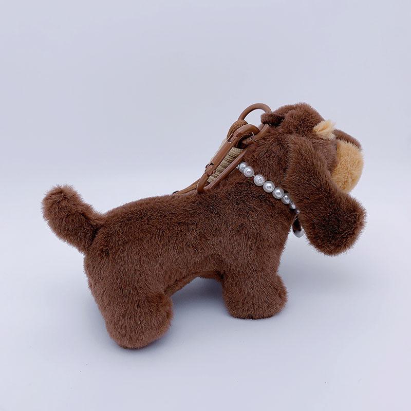 15cm Corea Popular Dibujos Animados Perro Salchicha Llavero Muñeco de Peluche Colgante para Bolso Mini Muñeco Perro Relleno Suave Colgante para Mochila Regalo para Niña Mujer