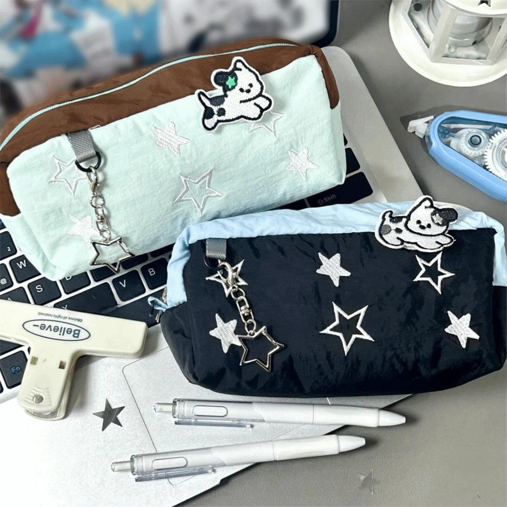 Fresh Color Pencil Case Star Stationery Organizer Creative Pen Box  School Office