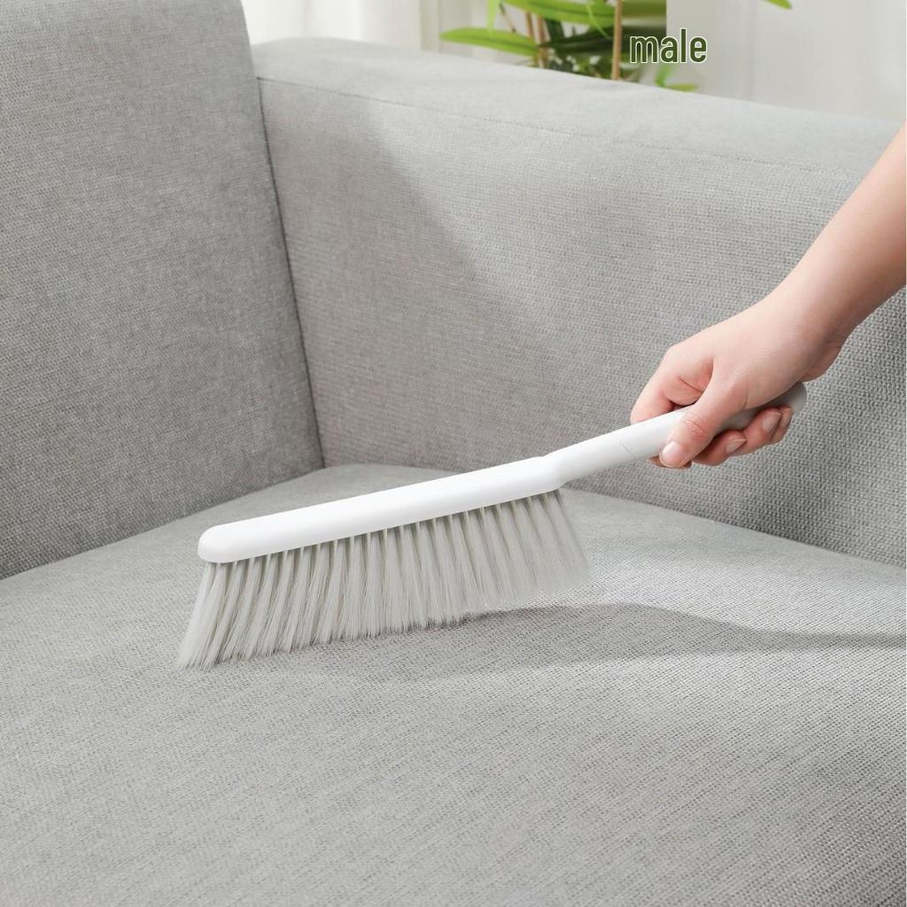 Long-Handled Soft Bristle Bed and Carpet Cleaning Brush