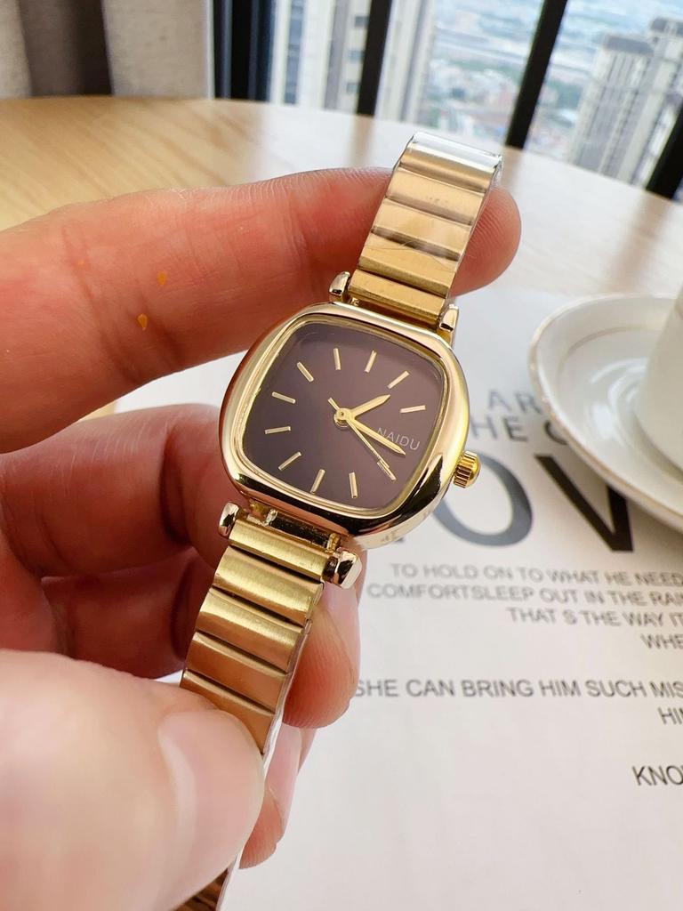 College Style Watch Women Students Korean Version Simple Temperament Small dial Square Ladies Versatile Fashion Quartz Watches