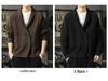 Men's Luxury Double-Breasted Thick Knit Cardigan - Autumn/Winter Loose Warm Sweater Coat