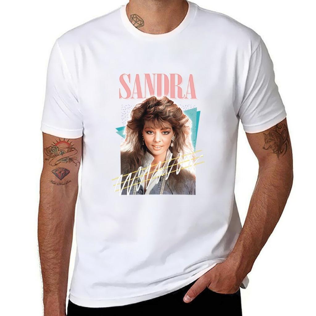 T-shirt Sandra Cretu T-shirt Classica Girocollo in Cotone