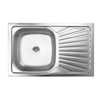 Single Bowl Metal Sink with Drainer
