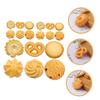 TOPPERFUN 18 Pieces Cookie Artificial Fake Cookie Imitation Bread Food Fake Food Pretend Realistic Cooking Models, Crackers, Cooking, Bread, Models,