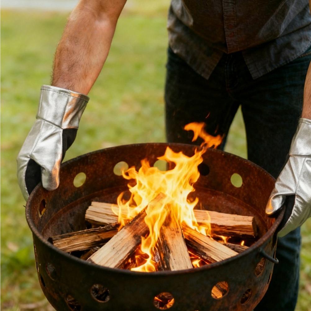 Lightweight Heat Resistant Gloves for Outdoor For Grilling Baking and Labor Intensive Jobs with Abrasion Resistance