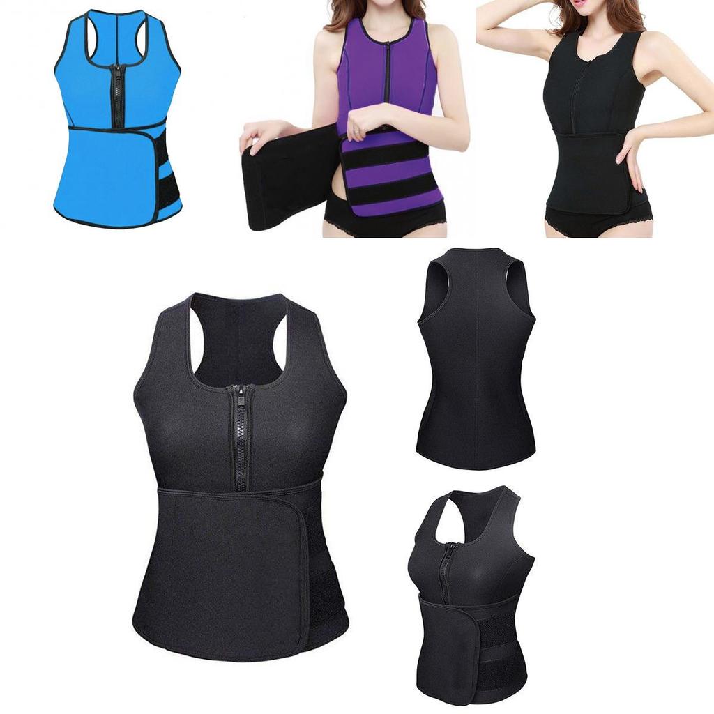 Premium Women Waist Trainer Vest With Enhanced Slimming Adjustable Sweat Belt For Effective Gym Workout
