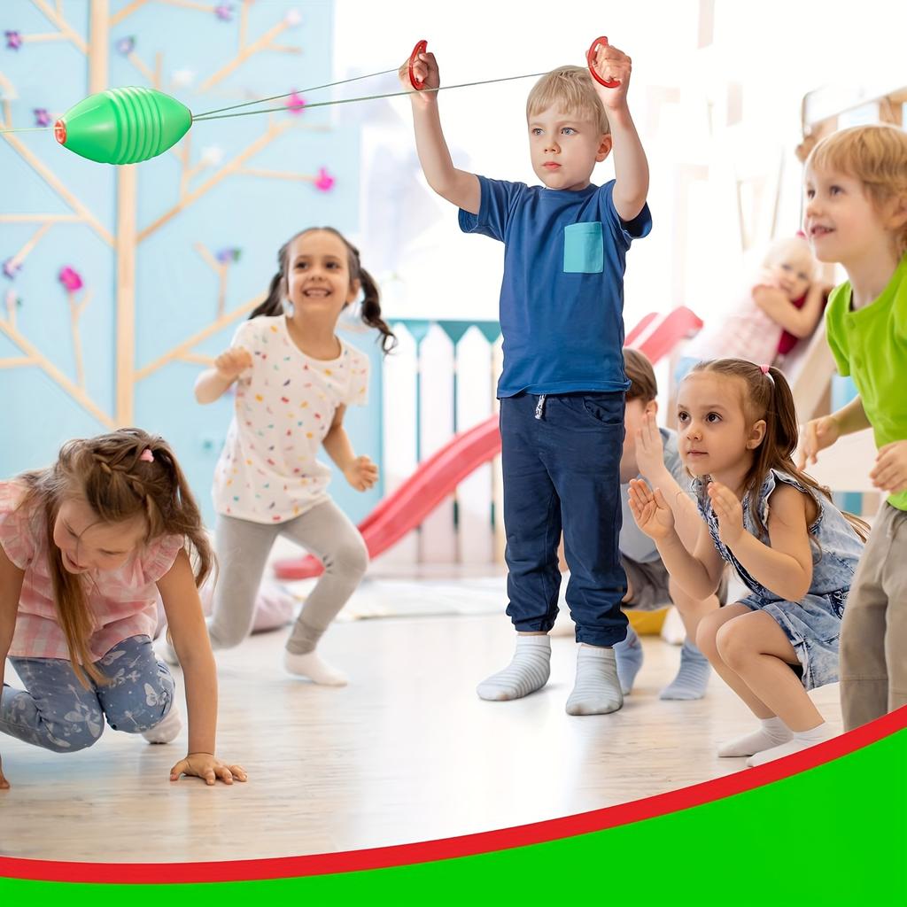 1 Stück Bunte Lustige Spielzeuge, Interaktiver Handgezogener Ball für Familie Draußen & Drinnen, Gleitender Zoom Ball, Verbessert Bewegungsfähigkeiten und Spielzeit
