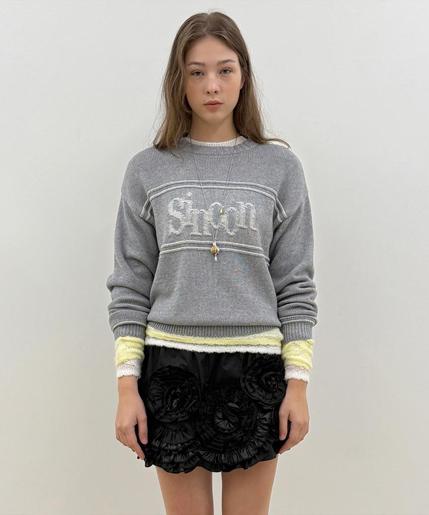 SINOON Sinoon Reverse Pullover Knit (Grey)