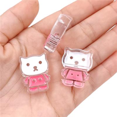 Drip Oil Creative Fashion 5Pcs Animal Pendants DIY Jewelry Material Loose Beads Bee for Bracelet Making Small Bear Acrylic  Beads
