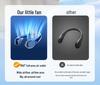 USB Rechargeable Portable Bladeless Neck-Hanging Fan for Office & Sports