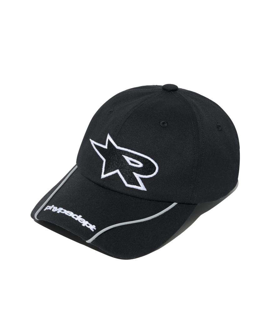 PHYSICAL DEPARTMENT Reflective Piping Acting Logo Ball Cap_Black