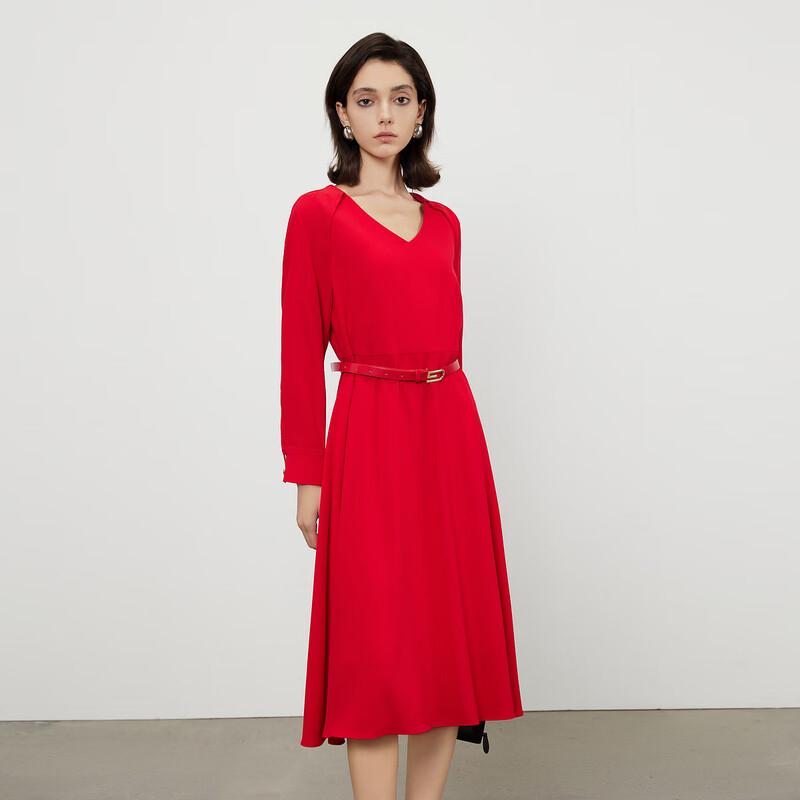 

Gejin Women s V-Neck Long Sleeve Commuter Maxi Dress XL