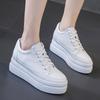 Fashion Shoes Women High Top Sneakers Flat White Shoes Sweet Ladies Height Increasing Shoes 8cm