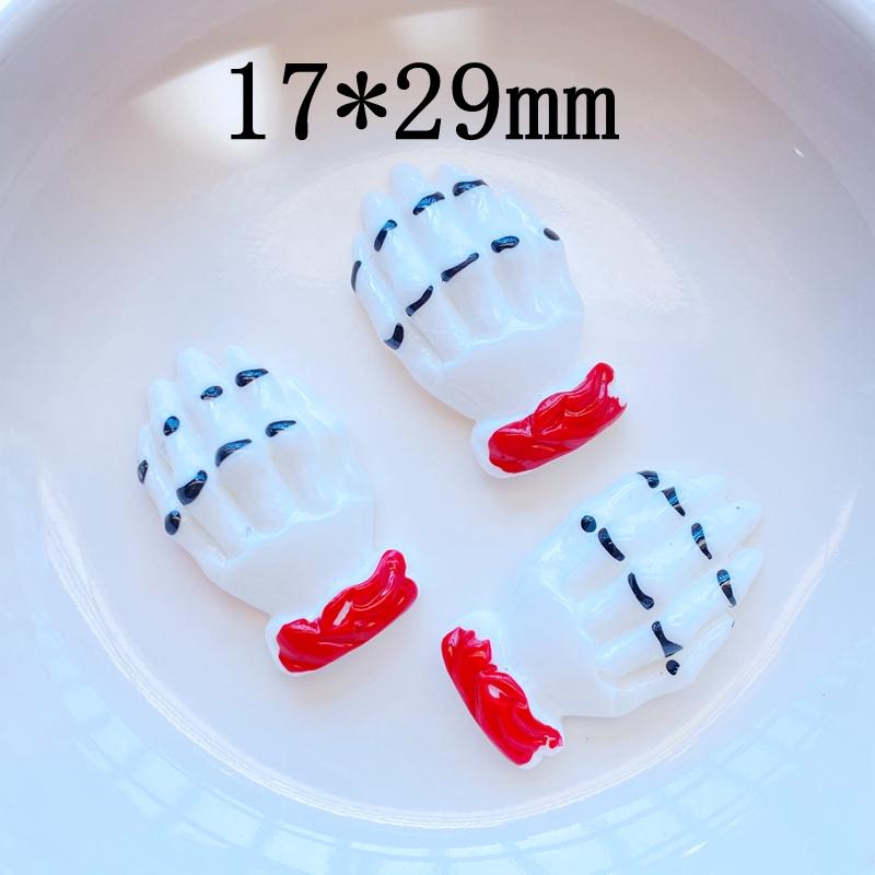 10Pcs New Cute Hand Drawn Halloween Series Flat Back Resin Cabochons Scrapbooking DIY Jewelry Craft Decoration Accessorie