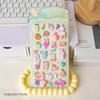Noctilucent 3D Cute Animals Fart Peach Stereo Decals Cartoon 3D Relief Sticker Diy Decor Stickers Supplies-Toy