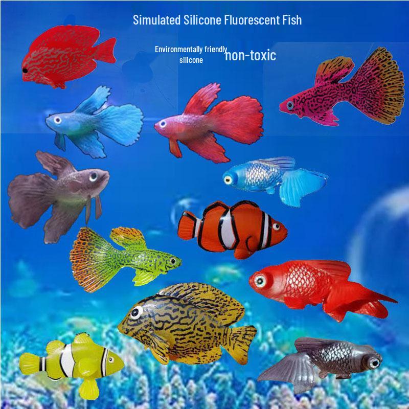 Fake Fish & Jellyfish Tank Ornaments: Clownfish, Betta & More for Aquarium Landscaping