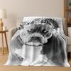 2026 New French Bulldogs Pit Bull Dogs Flannel Blanket,Cozy Soft Throw Blanket for Home Bedroom Bed Sofa Picnic Cover Kids Gift