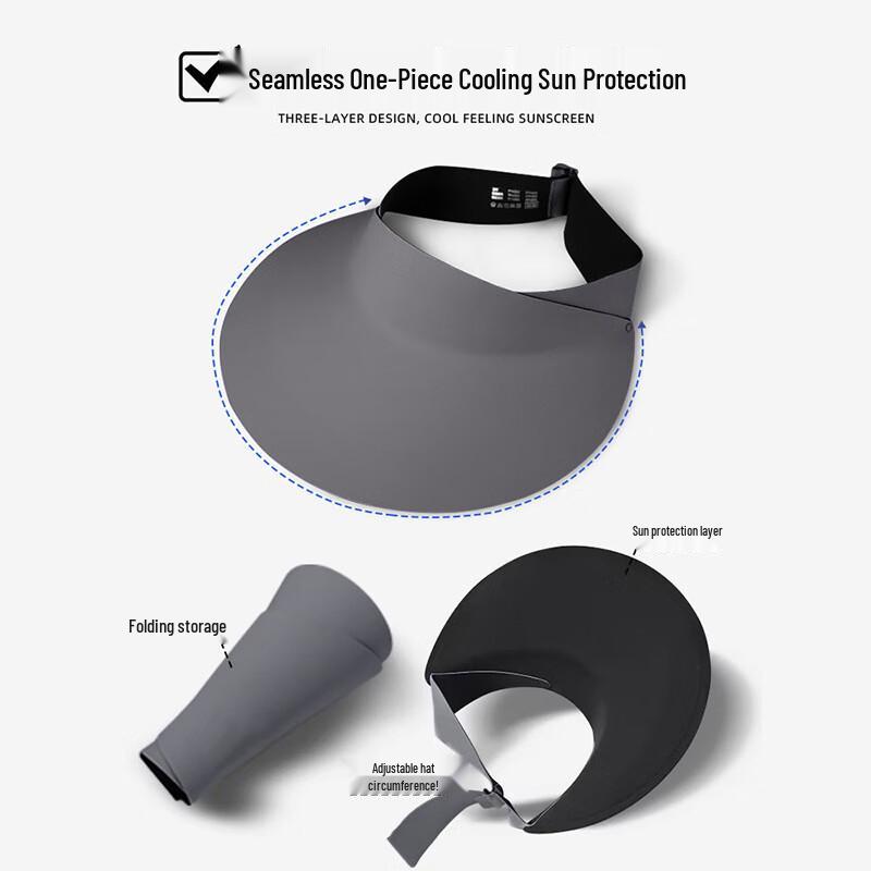 Women's Detachable Ice Silk Sun Protection Face Mask Hat