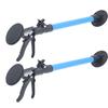 2PCS Telescopic Support Rods with Non Slip Pads Stainless Steel Adjustable Pole for Woodworking Cabi
