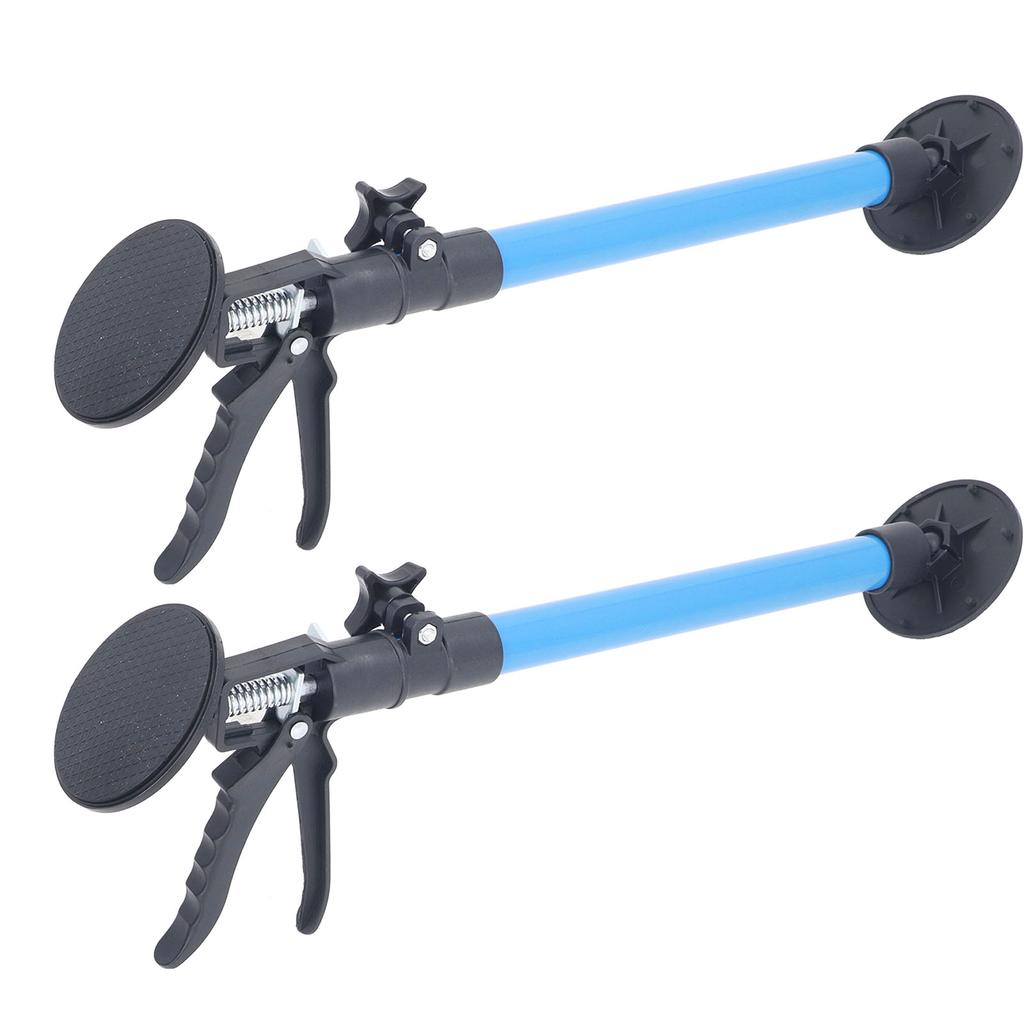 2PCS Telescopic Support Rods with Non Slip Pads Stainless Steel Adjustable Pole for Woodworking Cabi