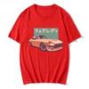 JDM T-shirts Japanese Retro Car Print 100% Cotton O-Neck Summer CRX Harajuku Oversized Tops Mens Casual Tees Camisetas
