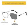 Men's Smart Photochromic Anti-Blue Light Reading Glasses: Fashionable Two-in-One Design, Can Also Be Used As Sunglasses