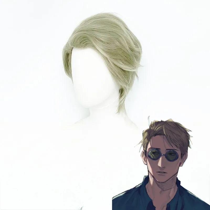 Costum Cosplay Nanami Kento Anime Cosplay Jujutsu Kaisen Costum bărbați Cămașă Pantaloni Curea Cravată Perucă de petrecere