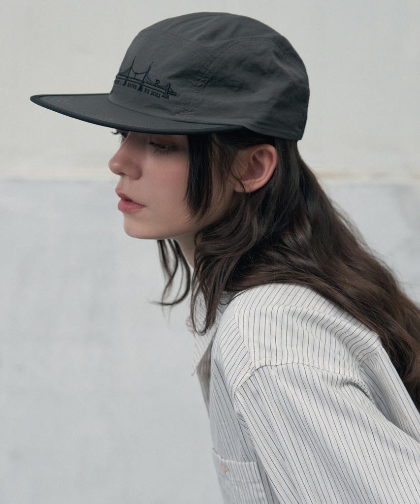 Ledeoli Bridge Artwork Nylon Camp Cap [Charcoal]