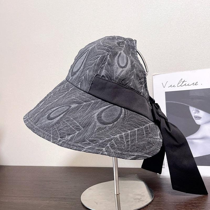 Damen Sommer-Sonnenhut Großer Schirm Leere Oberseite Zopfkappe Für Outdoor-Reisen Strand Sonnenschutz Visier UV-Schutz Fischerhüte