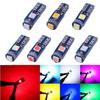 10Pcs T5 3030 3SMD LED Bulb Car Interior Light High Bright Dashboard Warming Indicator Wedge Auto Instrument Lamps