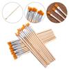 10pcs Calligraphy Wood Handle Art Supplies Paint Brushes Hook Line Pen Drawing Brush Painting Pen