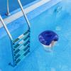 Swimming Pool Floating Dispenser with Built In Temperature Gauge for Tablets