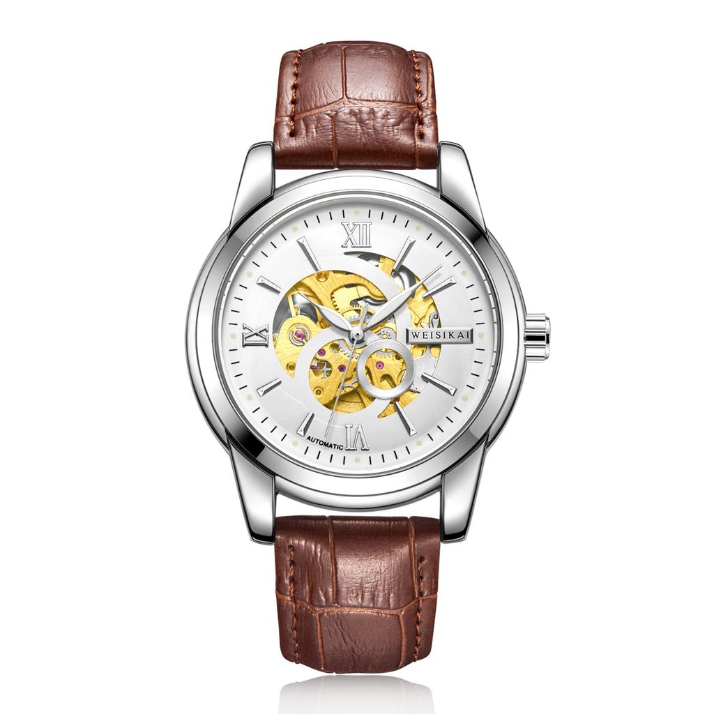 New TOP Brand Luxury Men's Watch With Box Hollow Fashion Sports Waterproof Fully Automatic Men's Mechanical Watches