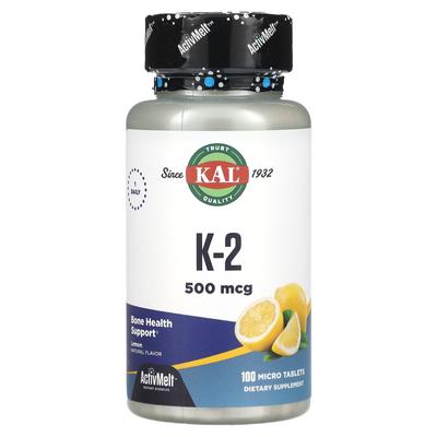 K-2, Zitrone, 500 mcg, 100 Mikrotabletten