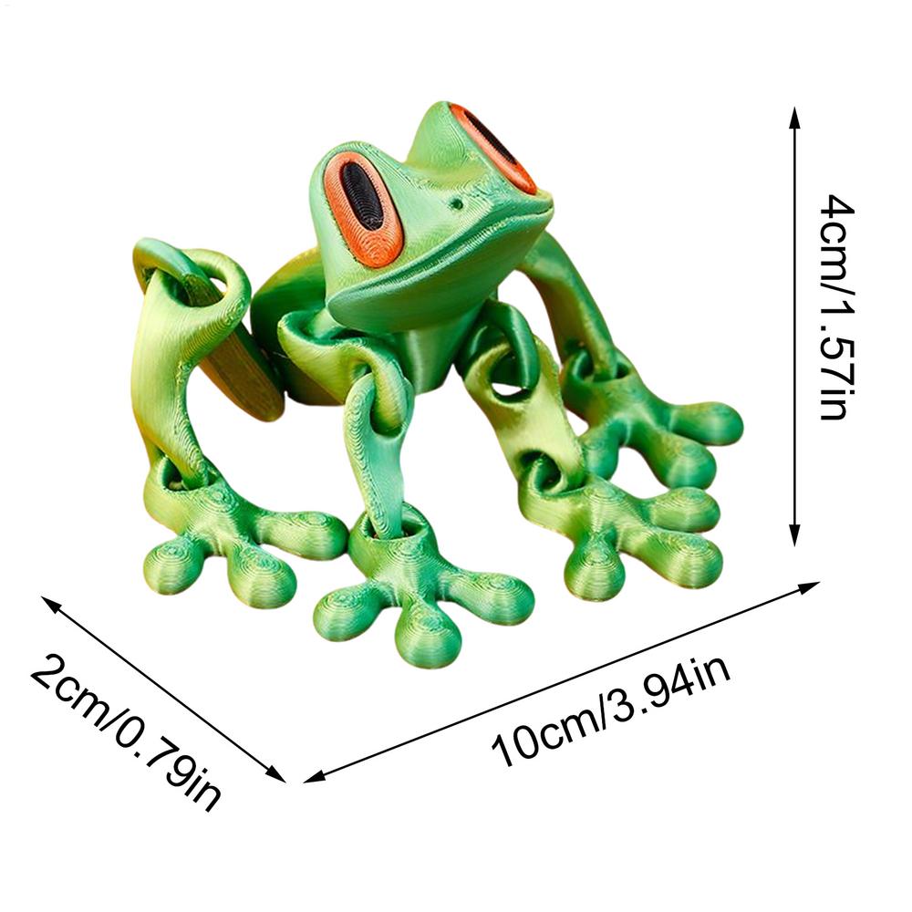 3D Printing Magnetic Frog Fridge Magnet Cute Novel Creativity Home Ornament Stress Relief toys gift Animal Refrigerator Magnet