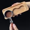 Beechwood/Sapele Coffee Tamper Station Portafilter Holder Rack Stand For 51Mm 58Mm Espresso Accessories Barista Support Base