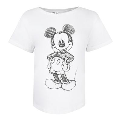 Womens/Ladies Mickey Mouse Sketch T-Shirt