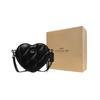 Coach Heart Sheepskin With Cow Leather Heart Shaped Bag, Shoulder Bag, Crossbody Bag Small Women's Black CE725-V5BLK