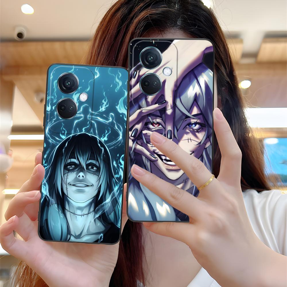JJK Mahito Phone Case for OPPO Reno 14 13 12 11 10 9 8 7 6 5 F T Pro 5G Soft TPU Shockproof Cover