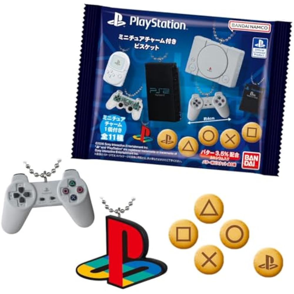 PlayStation™/10 Печений с Миниатюрными Брелоками, Коробка с Игрушками-Едой