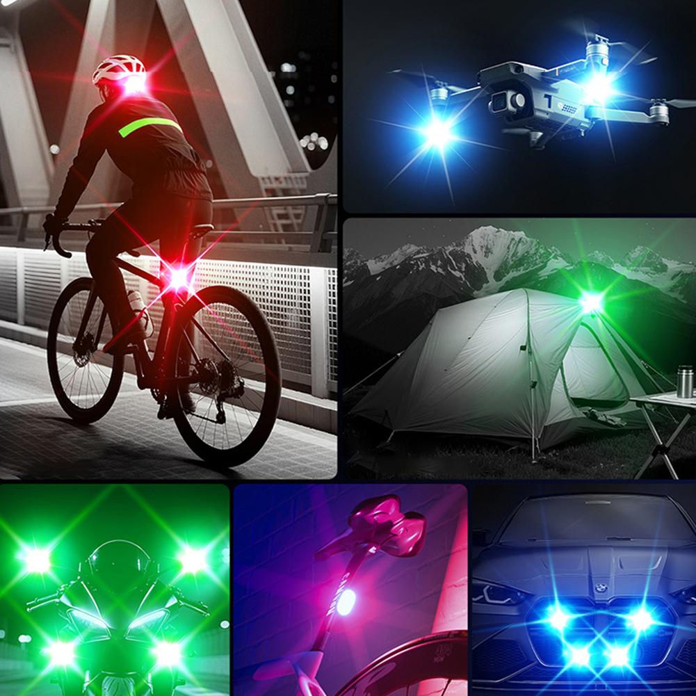 Motorcycle RGB Led Car Strobe Lights LED Flash Position Wireless Light Aircraft Airplane Helicopter Warning Lights Accessories