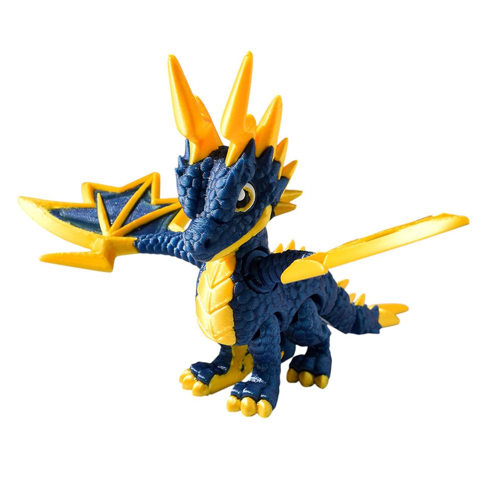 

3D Printed Multi-joint Movable Cool Lightning Dragon for Home Accessories Living Room Desk Decoration