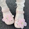 Elegant Flower Bow Shoe Charms: DIY Detachable Accessories for a High-End Shoe Look.