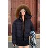 Winter Big Fur Collar Hooded Short Down Cotton-padded Jacket for Women 2025 Explosion, Advanced Sense, Thin and Warm Small Cotton-padded Jacket
