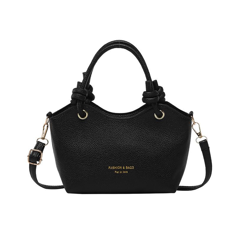 Hand carry fashion bucket bag women's Korean version ins shoulder bag 2025 spring new simple casual portable messenger bag