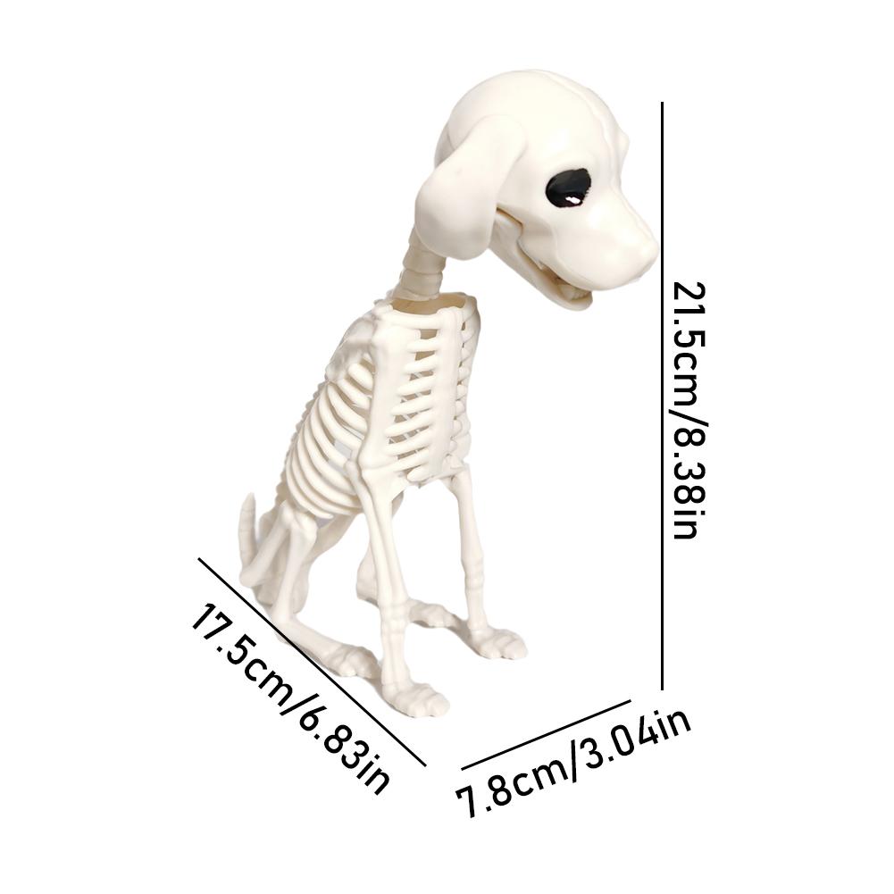 2025 Kreatywna Dekoracja Halloween Pies Szkielet Dekoracja Figurki Przenośny Halloween Szczeniak Szkielet Dekoracja Stołu Na Biurko
