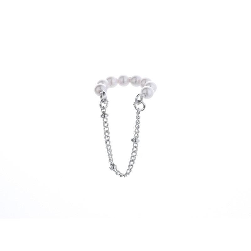 Pearl Tassel Ear Clips for Women - Sweet Fairy Style, No-Pierce Design