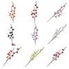 10 Pcs Artificial Plum Blossom Fake Long Stem Wintersweet Flowers Realistic Faux Silk Cherry Branches for Wedding Home Office